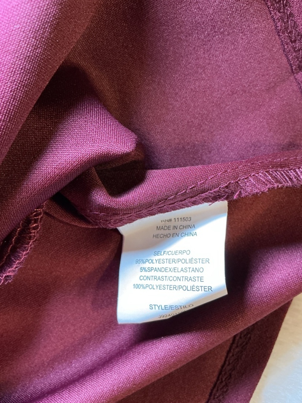 Rabbit Rose Burgundy Satin Bustier Long Sleeve Crop Top - Picture 12 of 12